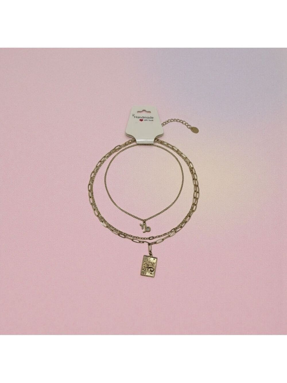 Gold Layered Zodiac Necklace